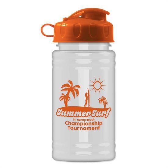 RP16F - UpCycle - Mini 16 oz. rPet Sports Bottle with Flip Lid
